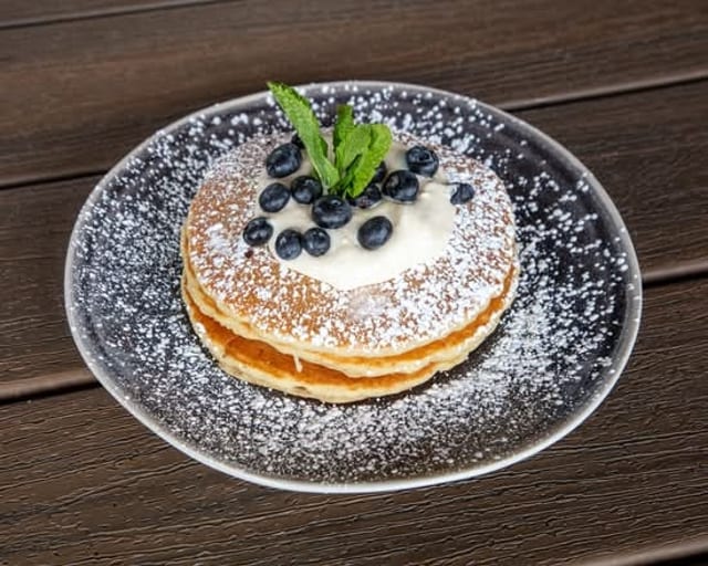 Blueberry Pancakes.
